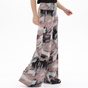 KENDALL+KYLIE-Γυναικεία παντελόνα KENDALL+KYLIE KKW.2W0.020.005 HIGH RISE FLARE γκρι floral