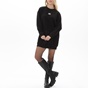 KENDALL+KYLIE-Γυναικείο mini φούτερ φόρεμα KENDALL+KYLIE KKW.2W0.030.006 OVERSIZED μαύρο