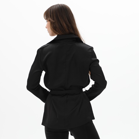 KENDALL+KYLIE-Γυναικείο σατέν πουκάμισο KENDALL+KYLIE KKW.2W0.041.002 μαύρο