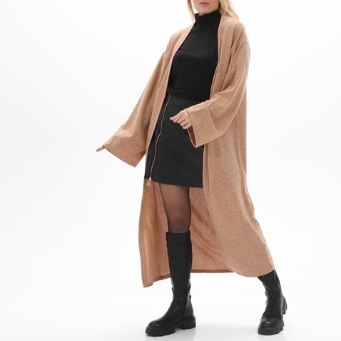 KENDALL+KYLIE-Γυναικεία μακριά ζακέτα KENDALL+KYLIE KKW.2W0.042.001 μπεζ