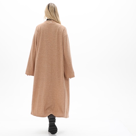 KENDALL+KYLIE-Γυναικεία μακριά ζακέτα KENDALL+KYLIE KKW.2W0.042.001 μπεζ
