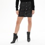 KENDALL+KYLIE-Γυναικεία vegan δερμάτινη mini φούστα KENDALL+KYLIE KKW.2W0.050.004 μαύρη