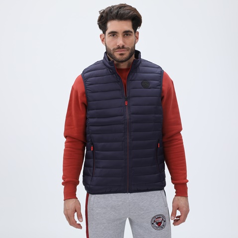 MARTIN & CO-Ανδρικό αμάνικο μπουφάν MARTIN & CO 223-80-2935 μπλε