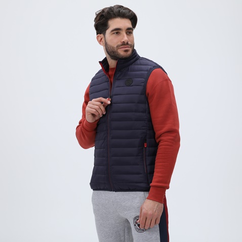 MARTIN & CO-Ανδρικό αμάνικο μπουφάν MARTIN & CO 223-80-2935 μπλε