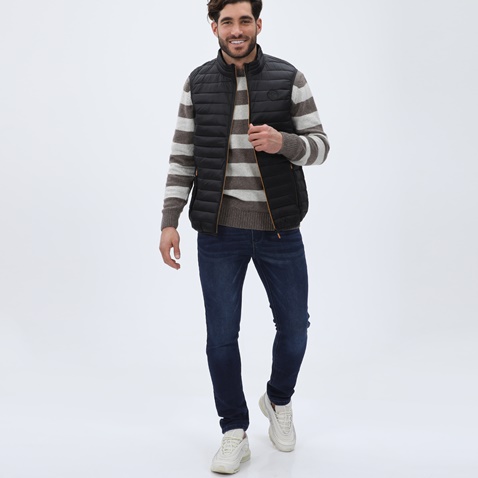 MARTIN & CO-Ανδρικό αμάνικο μπουφάν MARTIN & CO 223-80-2935 μαύρο