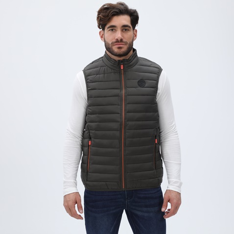 MARTIN & CO-Ανδρικό αμάνικο μπουφάν MARTIN & CO 223-80-2935 γκρι