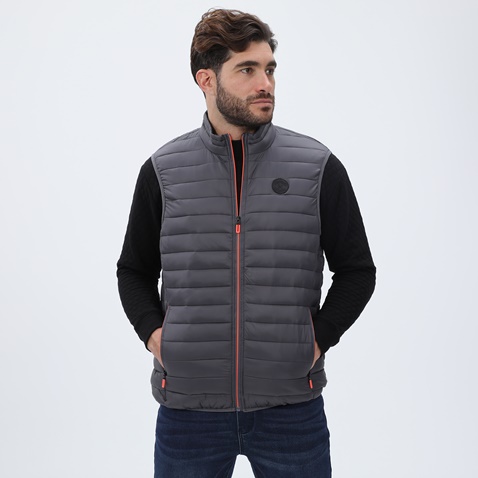 MARTIN & CO-Ανδρικό αμάνικο μπουφάν MARTIN & CO 223-80-2935 γκρι