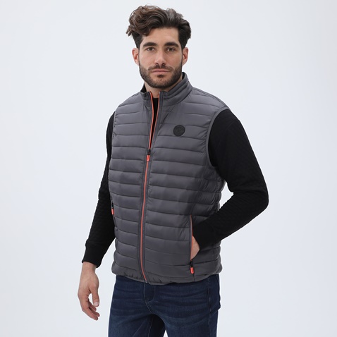 MARTIN & CO-Ανδρικό αμάνικο μπουφάν MARTIN & CO 223-80-2935 γκρι