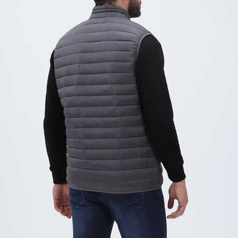 MARTIN & CO-Ανδρικό αμάνικο μπουφάν MARTIN & CO 223-80-2935 γκρι