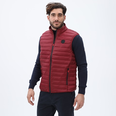 MARTIN & CO-Ανδρικό αμάνικο μπουφάν MARTIN & CO 223-80-2935 κόκκινο