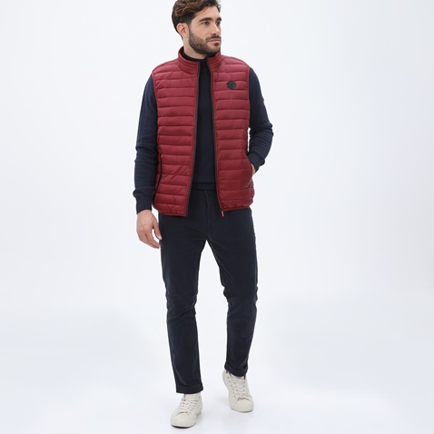 MARTIN & CO-Ανδρικό αμάνικο μπουφάν MARTIN & CO 223-80-2935 κόκκινο