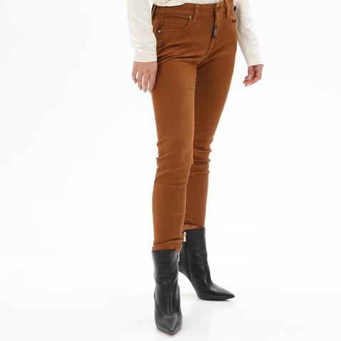 STAFF JEANS-Γυναικείο jean παντελόνι STAFF JEANS 5-970.488.9.042 SANDRA καφέ