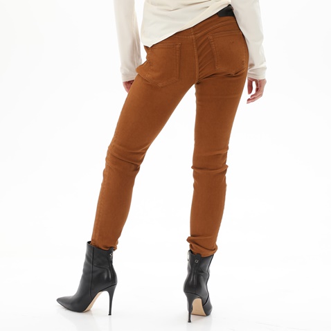 STAFF JEANS-Γυναικείο jean παντελόνι STAFF JEANS 5-970.488.9.042 SANDRA καφέ