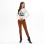 STAFF JEANS-Γυναικείο jean παντελόνι STAFF JEANS 5-970.488.9.042 SANDRA καφέ