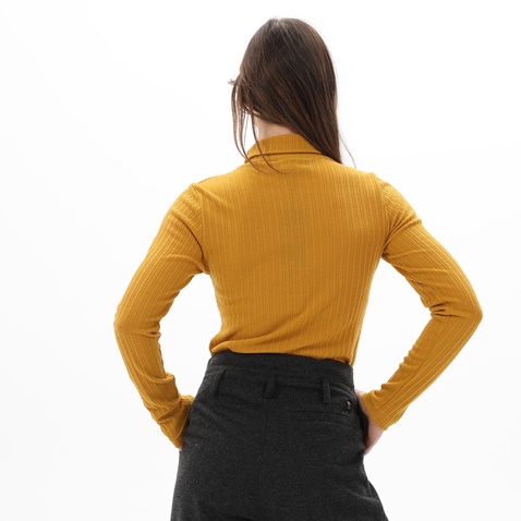 STAFF JEANS-Γυναικεία μπλούζα ζιβάγκο STAFF JEANS 63-001.042 LIANA κίτρινη