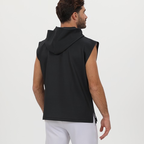 BLUE HUNTER-Ανδρική αμάνικη φούτερ μπλούζα BLUE HUNTER 24111100101 M HOODIE FLEXER μαύρη