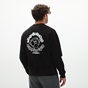 BLUE HUNTER-Unisex φούτερ μπλούζα BLUE HUNTER 24111110101 U CREW HUNTERS CLUB μαύρη