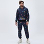 BLUE HUNTER-Unisex παντελόνι φόρμας BLUE HUNTER 24113120300 U JOGGER TETRIS μπλε