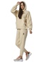 BODY ACTION-Γυναικεία fleece ζακέτα BODY ACTION 071321-01 μπεζ