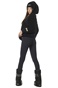 BODY ACTION-Γυναικεία oversized ζακέτα BODY ACTION 071323-01 μαύρη