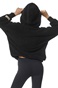 BODY ACTION-Γυναικεία oversized ζακέτα BODY ACTION 071323-01 μαύρη