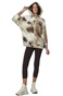 BODY ACTION-Γυναικεία oversized ζακέτα BODY ACTION 071323-01 μπεζ εκρού
