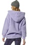 BODY ACTION-Γυναικεία oversized ζακέτα BODY ACTION 071323-01 μοβ