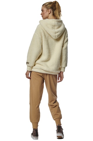 BODY ACTION-Γυναικεία oversized ζακέτα BODY ACTION 071323-01 εκρού