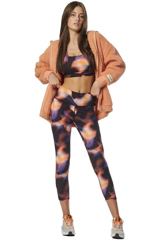 BODY ACTION-Γυναικεία oversized ζακέτα BODY ACTION 071323-01 πορτοκαλί