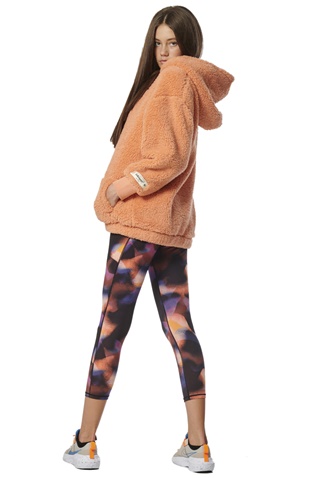 BODY ACTION-Γυναικεία oversized ζακέτα BODY ACTION 071323-01 πορτοκαλί