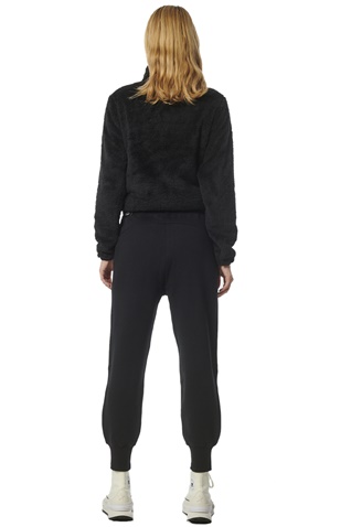 BODY ACTION-Γυναικεία fleece ζακέτα BODY ACTION 071329-01 μαύρη