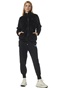 BODY ACTION-Γυναικεία fleece ζακέτα BODY ACTION 071329-01 μαύρη