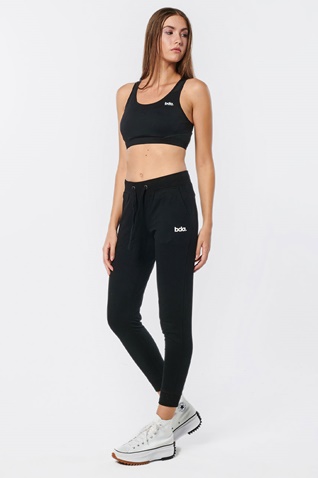 BODY ACTION-Γυναικείο παντελόνι φόρμας BODY ACTION  021233-01 μαύρο