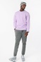 BODY ACTION-Ανδρική oversized φούτερ μπλούζα BODY ACTION 063220-01 μωβ