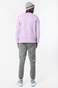 BODY ACTION-Ανδρική oversized φούτερ μπλούζα BODY ACTION 063220-01 μωβ