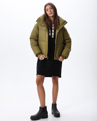 UGG AUSTRALIA-Γυναικείο puffer μπουφάν UGG 1131538 Vickie Puffer λαδί