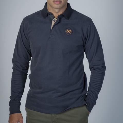 DORS-Ανδρική polo μπλούζα DORS 1133002.C02 μπλε