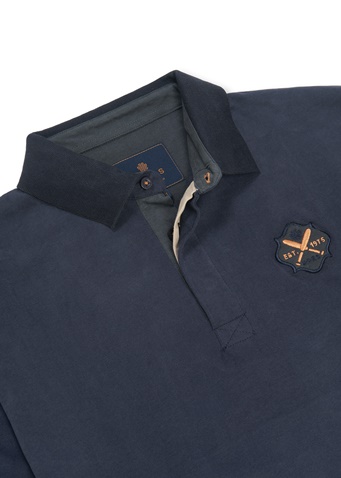 DORS-Ανδρική polo μπλούζα DORS 1133002.C02 μπλε