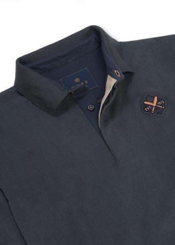DORS-Ανδρική polo μπλούζα DORS 1133002.C03 γκρι