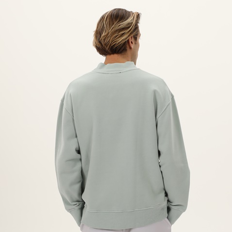 DIRTY LAUNDRY-Ανδρική φούτερ μπλούζα DIRTY LAUNDRY DLMC03W22 Relaxed Fit πράσινη