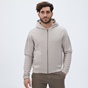 DIRTY LAUNDRY-Ανδρική φούτερ ζακέτα DIRTY LAUNDRY DLMF01W22 Regular Fit Full Zip εκρού