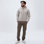 DIRTY LAUNDRY-Ανδρική φούτερ ζακέτα DIRTY LAUNDRY DLMF01W22 Regular Fit Full Zip εκρού