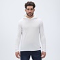 DIRTY LAUNDRY-Ανδρικό μακρυμάνικο  t-shirt DIRTY LAUNDRY DLMH09W22 Lightweight Hoodie λευκό
