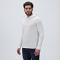 DIRTY LAUNDRY-Ανδρικό μακρυμάνικο  t-shirt DIRTY LAUNDRY DLMH09W22 Lightweight Hoodie λευκό