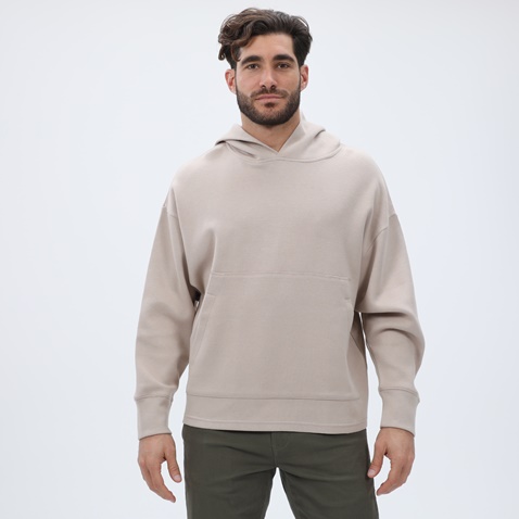 DIRTY LAUNDRY-Ανδρική φούτερ μπλούζα DIRTY LAUNDRY DLMH08W22 Oversized Hoodie εκρού