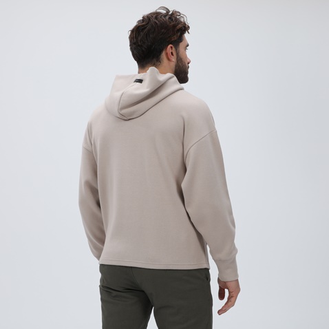 DIRTY LAUNDRY-Ανδρική φούτερ μπλούζα DIRTY LAUNDRY DLMH08W22 Oversized Hoodie εκρού