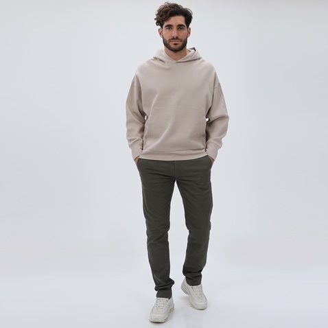 DIRTY LAUNDRY-Ανδρική φούτερ μπλούζα DIRTY LAUNDRY DLMH08W22 Oversized Hoodie εκρού