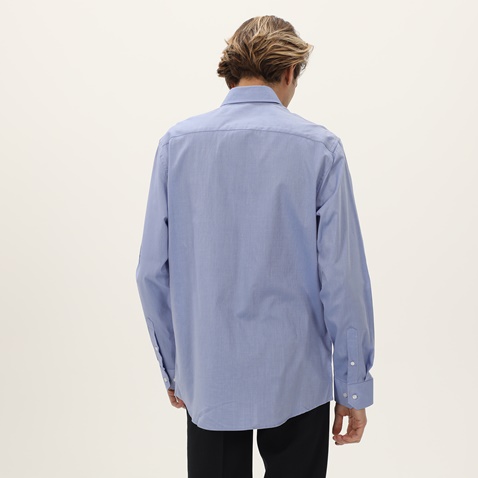 MARTIN & CO-Ανδρικό πουκάμισο MARTIN & CO 223-52-1610 COMFORT FIT μπλε