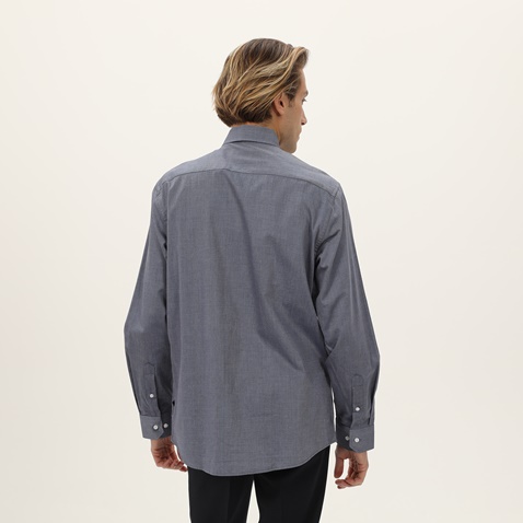 MARTIN & CO-Ανδρικό πουκάμισο MARTIN & CO 223-52-1610 COMFORT FIT γκρι