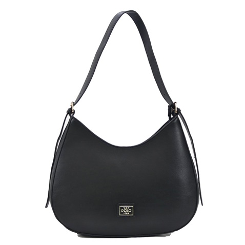 VQF POLO LINE-Γυναικεία τσάντα ώμου VQF POLO LINE 2207 μαύρη